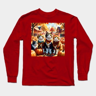 Meows of Autumn Long Sleeve T-Shirt